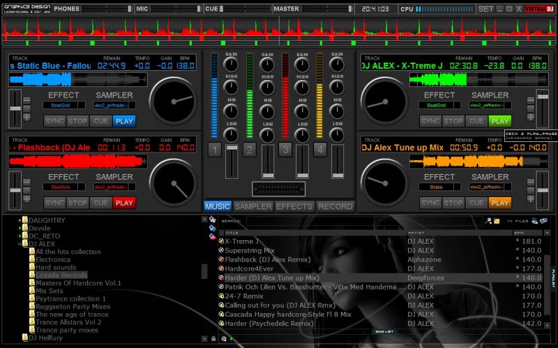 virtual dj home error on deck