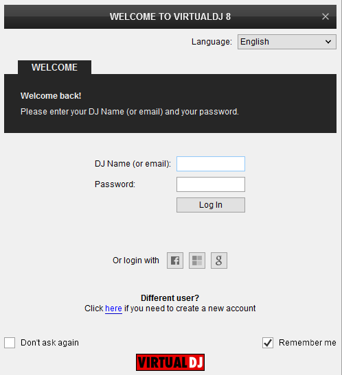 Login Y Password Para Virtual Dj