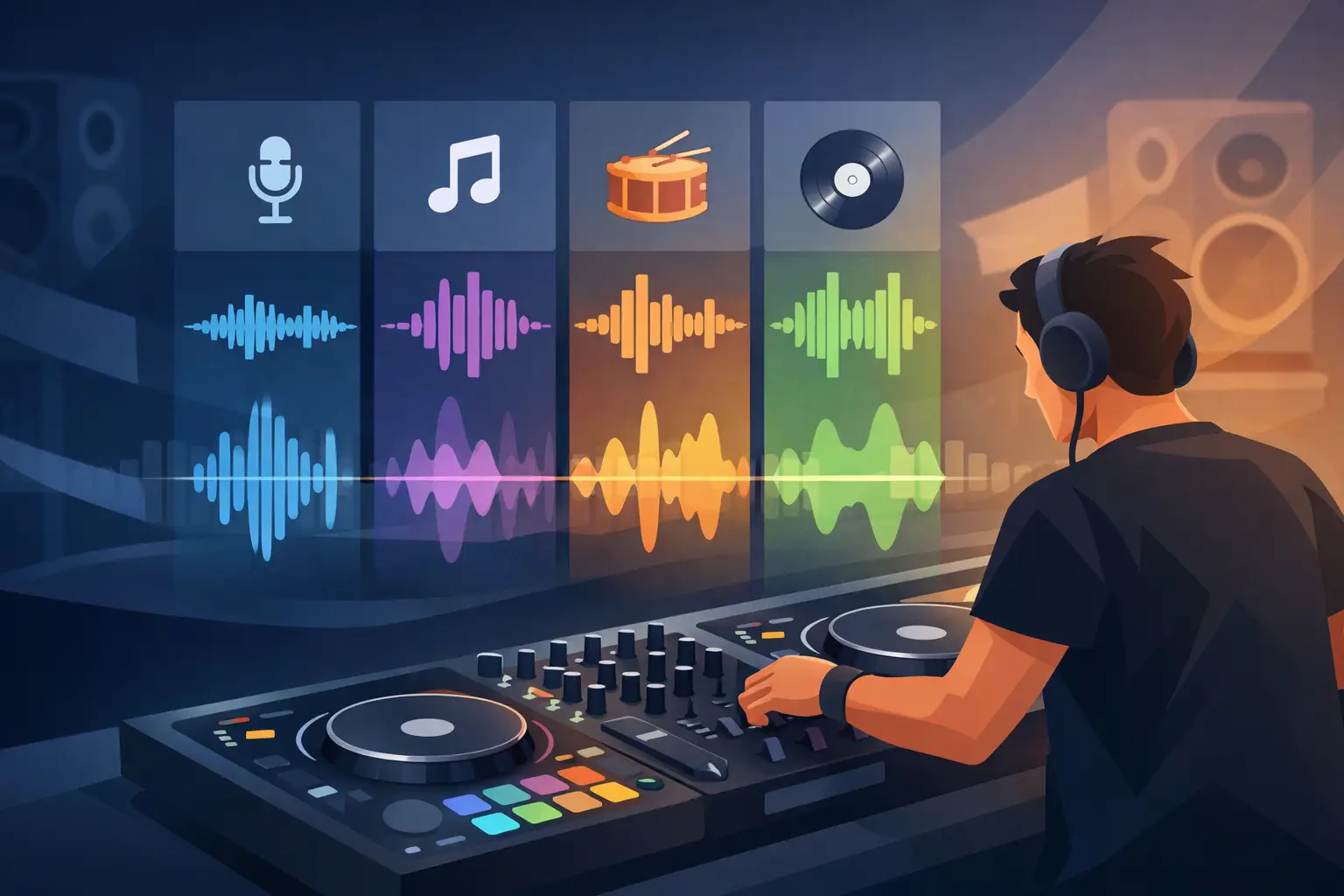 Separaci&oacute;n de pistas en tiempo real para DJs