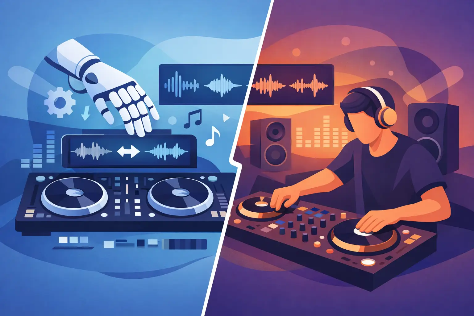 Mezcla autom&aacute;tica versus manual para DJs