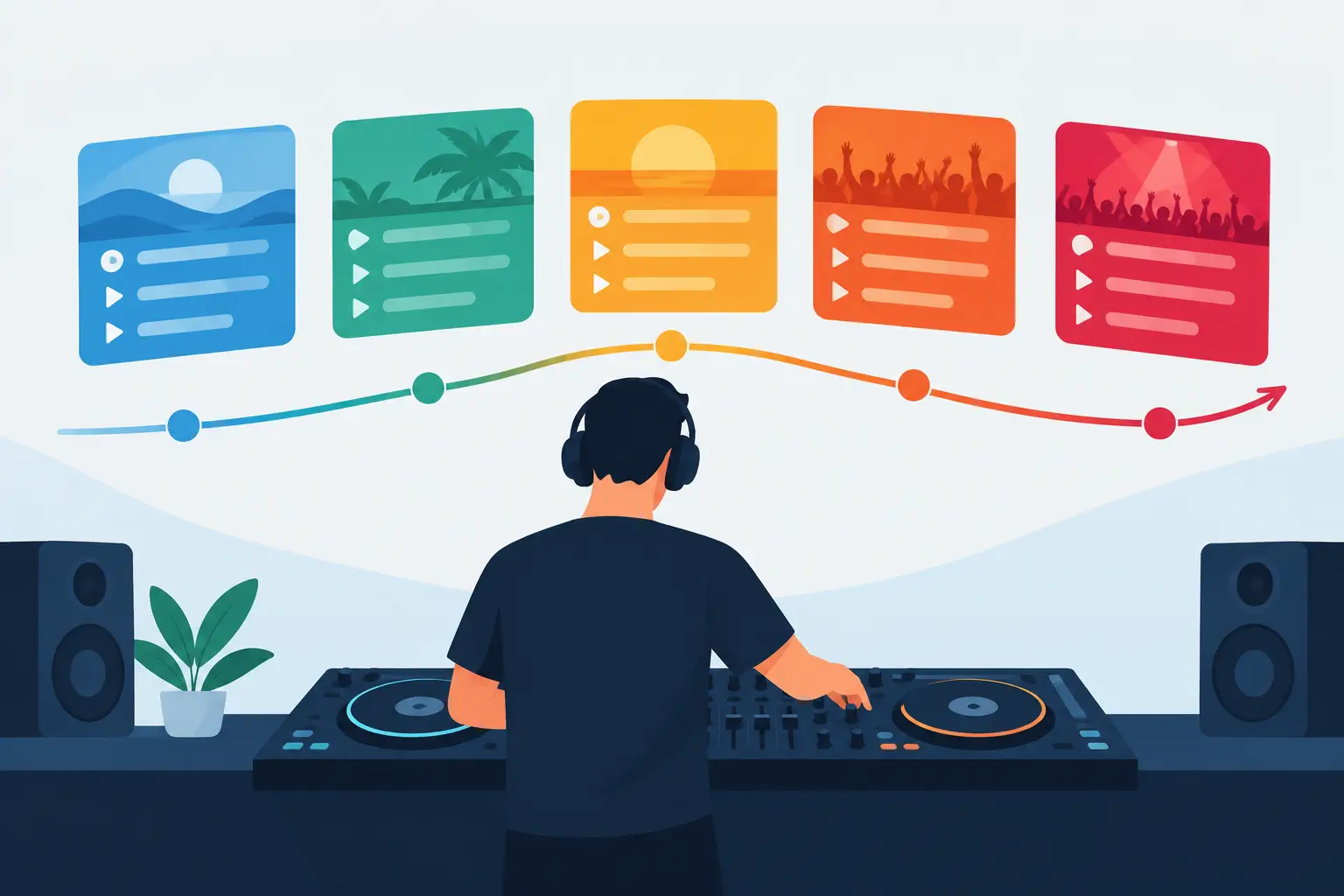 C&oacute;mo organizar playlists por energ&iacute;a al mezclar