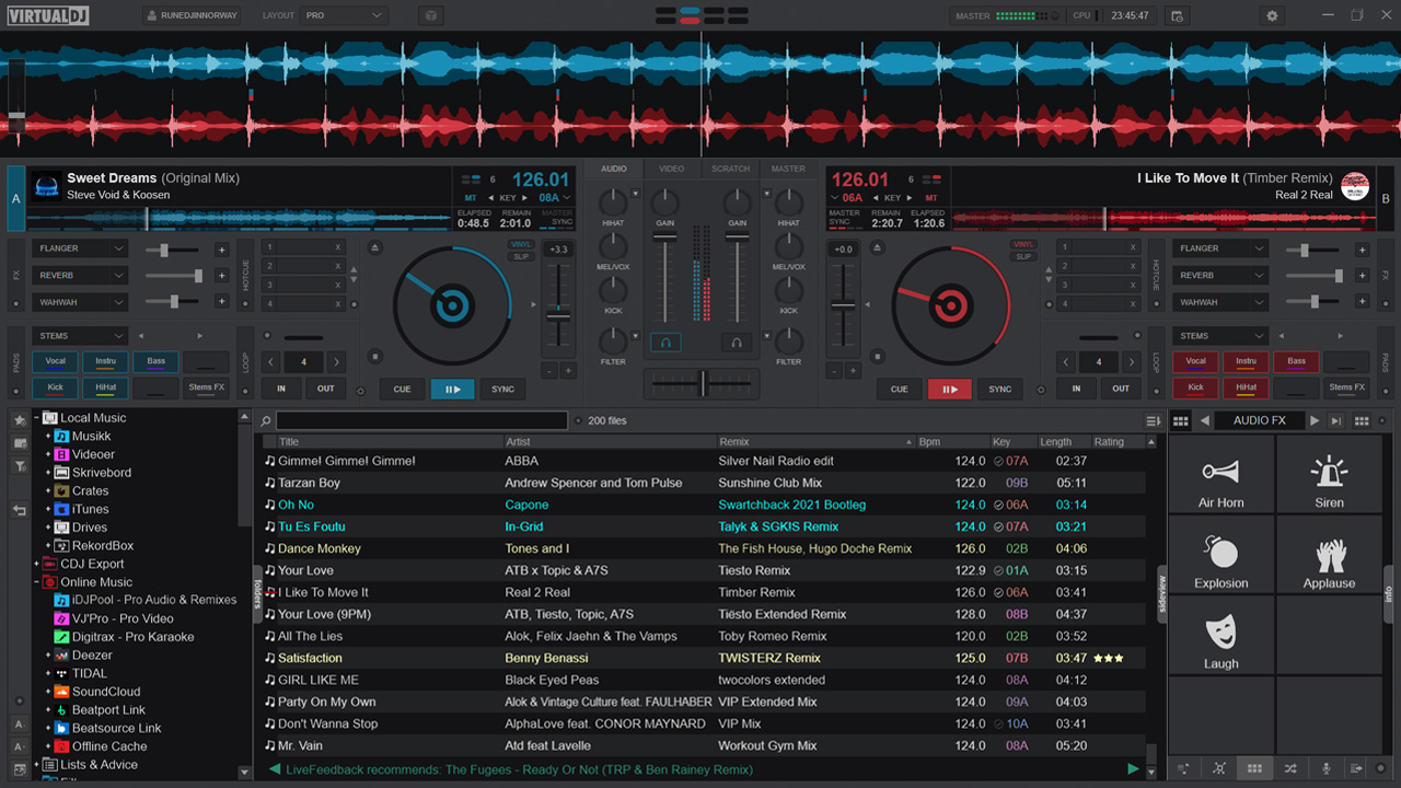 como usar virtual dj home 7