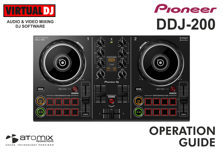 VirtualDJ Hardware Manuals Pioneer DJ DDJ200