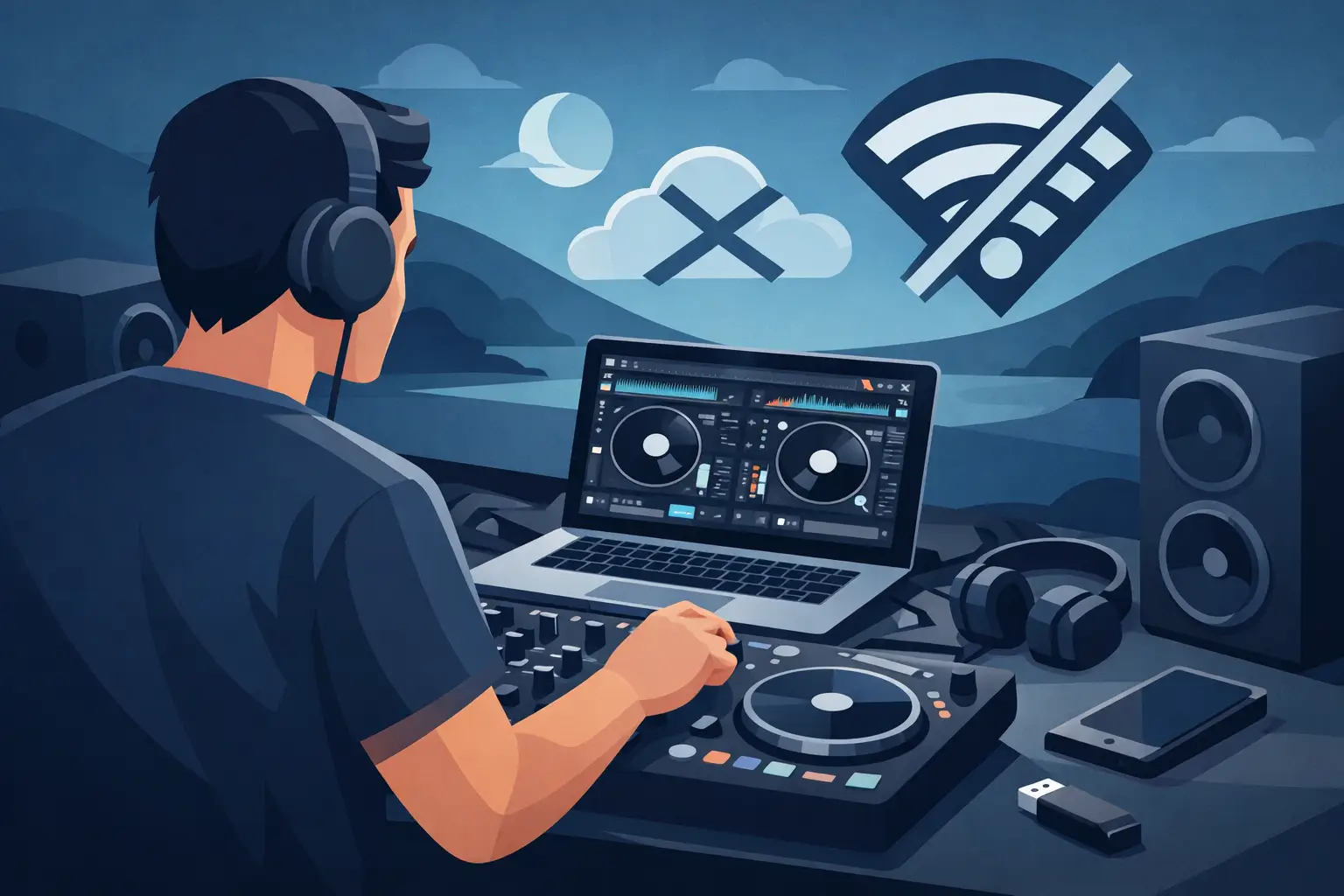 &iquest;Se puede usar VirtualDJ sin internet?