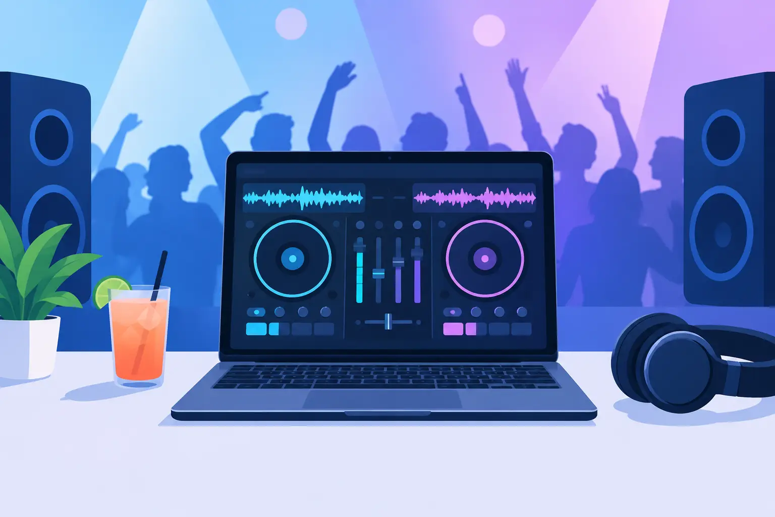 Software para fiestas con mezclas automáticas