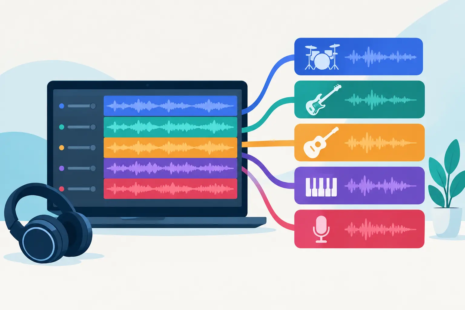 Separaci&oacute;n instrumental: crea mezclas que destacan